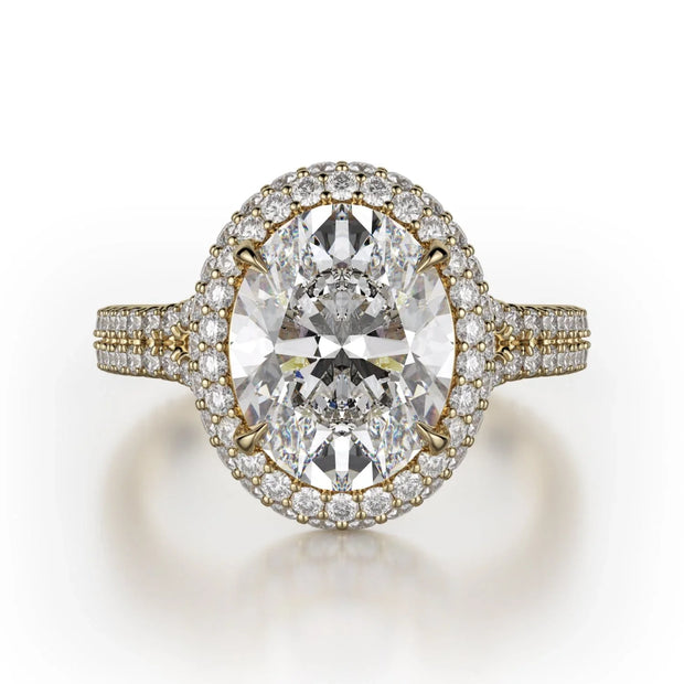 MICHAEL M Engagement Rings 18K Yellow Gold Defined R778-3 R778-3YG