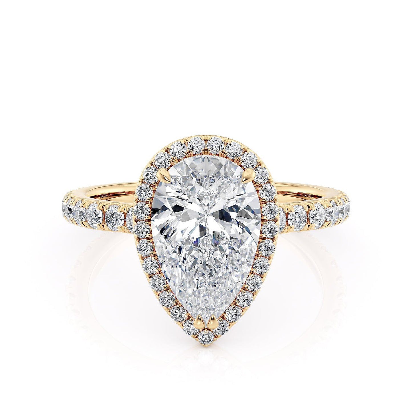 MICHAEL M Engagement Rings 18K Yellow Gold Europa R320S-2PR R320S-2PR-YG