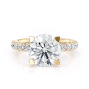 MICHAEL M Engagement Rings 18K Yellow Gold Europa R371L-3 R371L-3YG