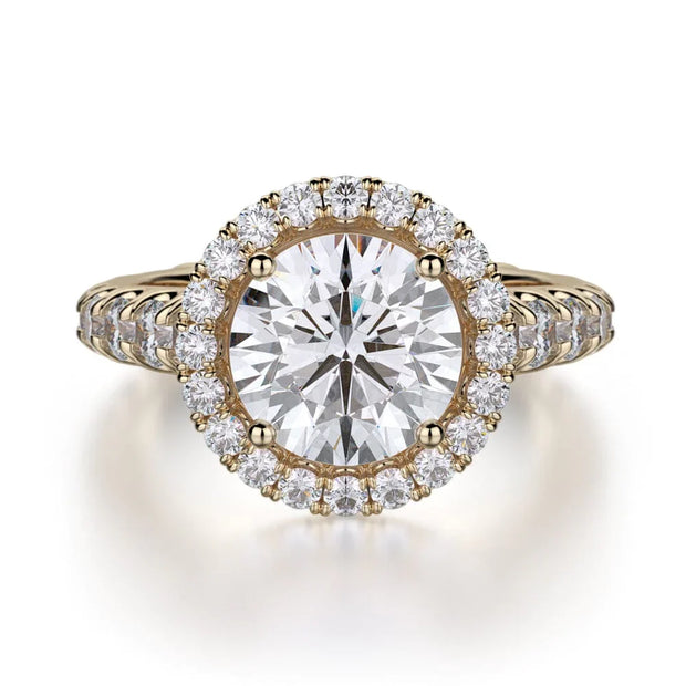 MICHAEL M Engagement Rings 18K Yellow Gold Europa R440L-2 R440L-2YG