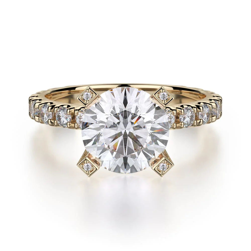 MICHAEL M Engagement Rings 18K Yellow Gold Europa R442-2 R442-2YG