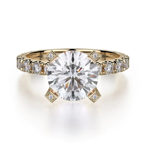 MICHAEL M Engagement Rings 18K Yellow Gold Europa R442-2 R442-2YG