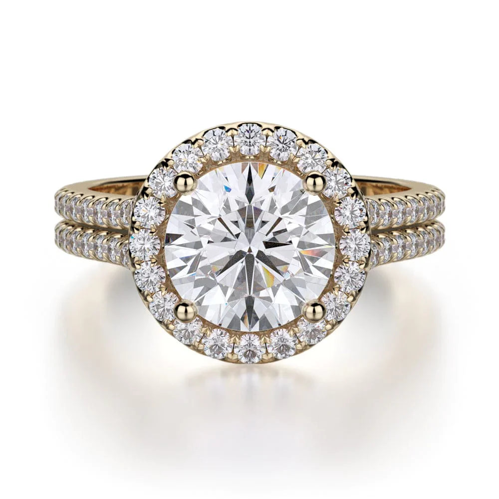 MICHAEL M Engagement Rings 18K Yellow Gold Europa R456-2 R456-2YG