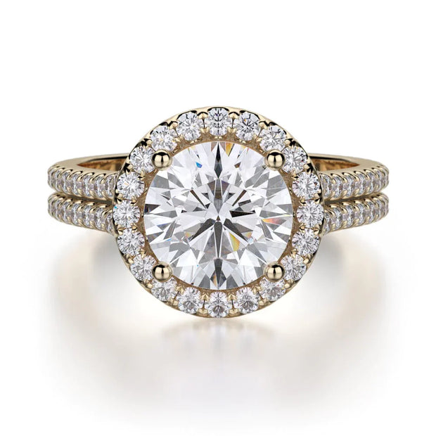 MICHAEL M Engagement Rings 18K Yellow Gold Europa R456-2 R456-2YG