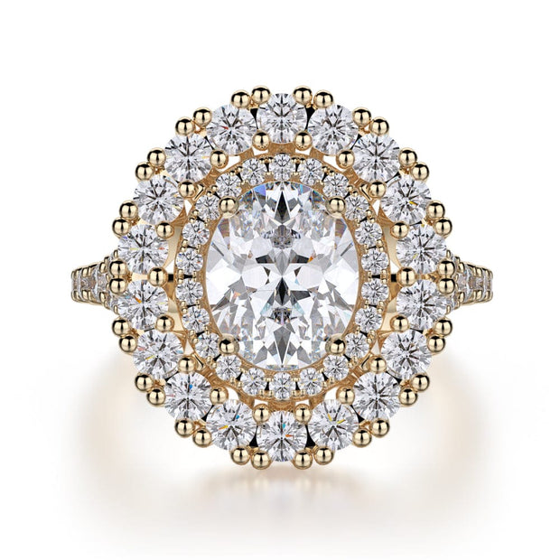 MICHAEL M Engagement Rings 18K Yellow Gold Europa R718-2 R718-2YG