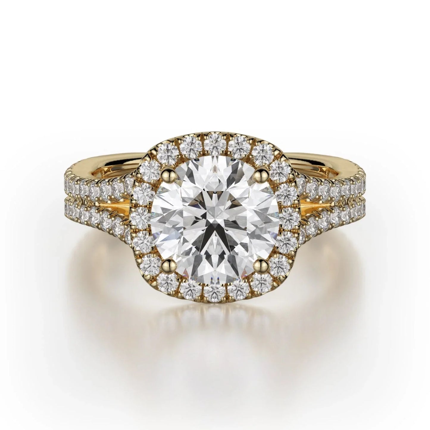 MICHAEL M Engagement Rings 18K Yellow Gold Europa R783-2