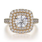 MICHAEL M Engagement Rings 18K Yellow Gold Loud R719-1.5 R719-1.5YG