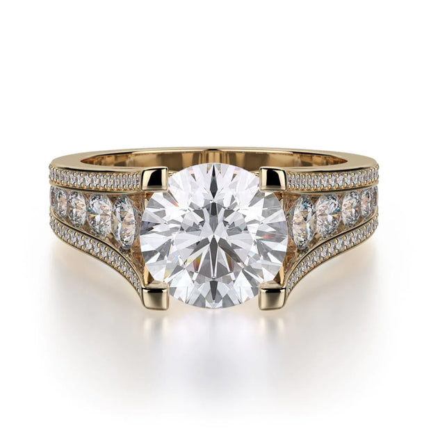 MICHAEL M Engagement Rings 18K Yellow Gold Loud R735-2 R735-2YG