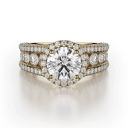 MICHAEL M Engagement Rings 18K Yellow Gold Loud R769-4