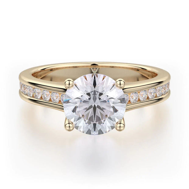 MICHAEL M Engagement Rings 18K Yellow Gold Love R461-2 R461-2YG