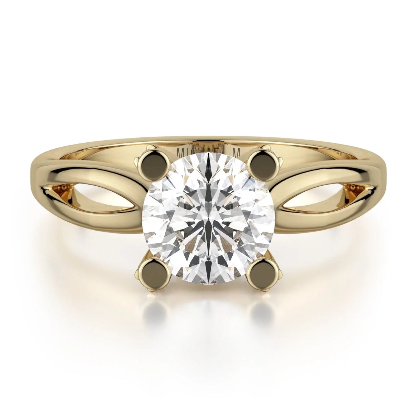 MICHAEL M Engagement Rings 18K Yellow Gold Love R521-1 R521-1YG