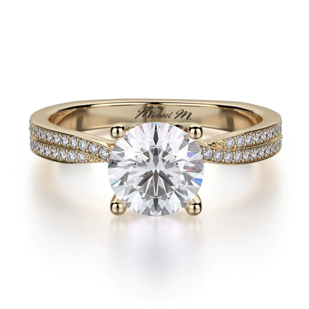 MICHAEL M Engagement Rings 18K Yellow Gold Love R694-1 R694-1YG