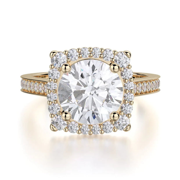 MICHAEL M Engagement Rings 18K Yellow Gold Love R696-2 R696-2YG