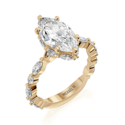 MICHAEL M Engagement Rings 18K Yellow Gold Monarch R831-3 Marquise
