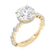 MICHAEL M Engagement Rings 18K Yellow Gold Montage R822-3