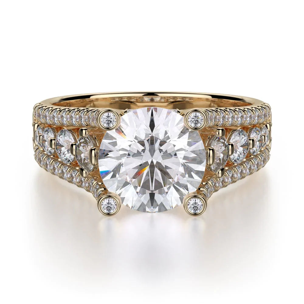 MICHAEL M Engagement Rings 18K Yellow Gold Stella R306-2 R306-2YG