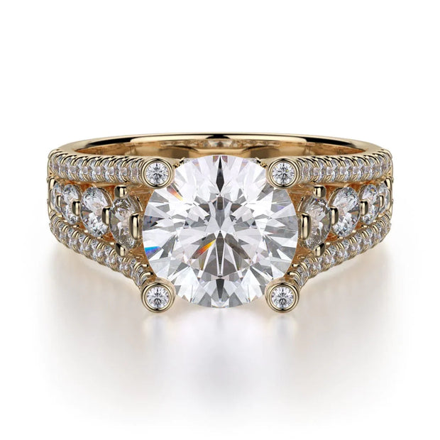 MICHAEL M Engagement Rings 18K Yellow Gold Stella R306-2 R306-2YG