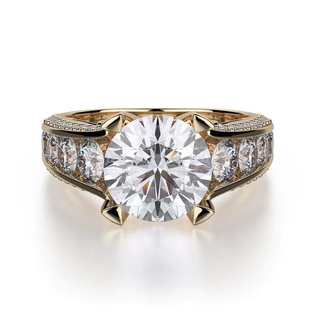 MICHAEL M Engagement Rings 18K Yellow Gold Stella R388-2 R388-2YG