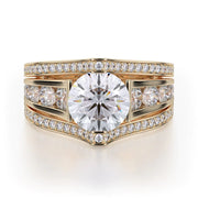 MICHAEL M Engagement Rings 18K Yellow Gold Stella R417-2 R417-2YG