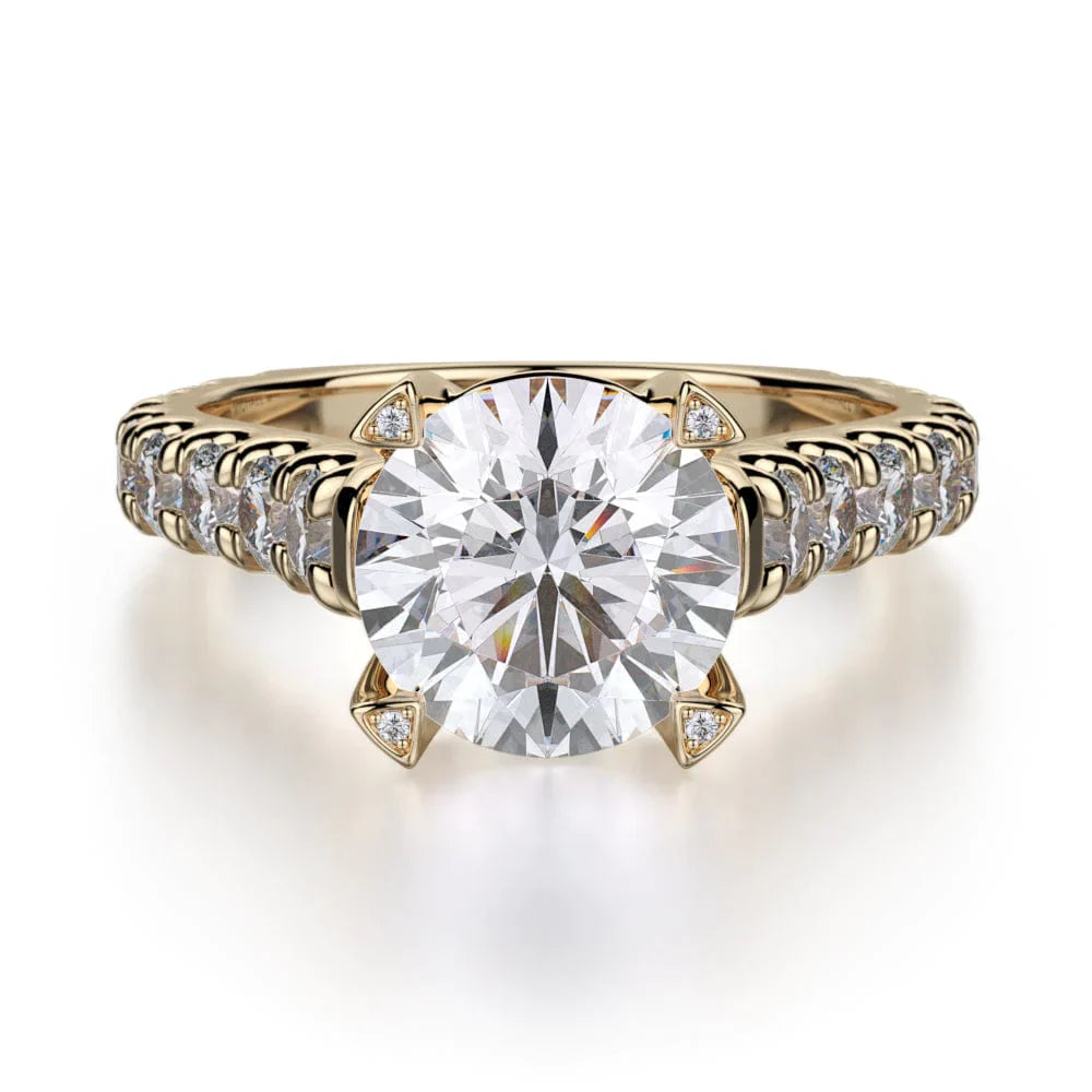 MICHAEL M Engagement Rings 18K Yellow Gold Stella R655-2 R655-2YG