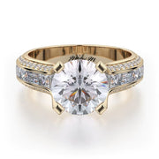 MICHAEL M Engagement Rings 18K Yellow Gold Stella R690-2 R690-2YG