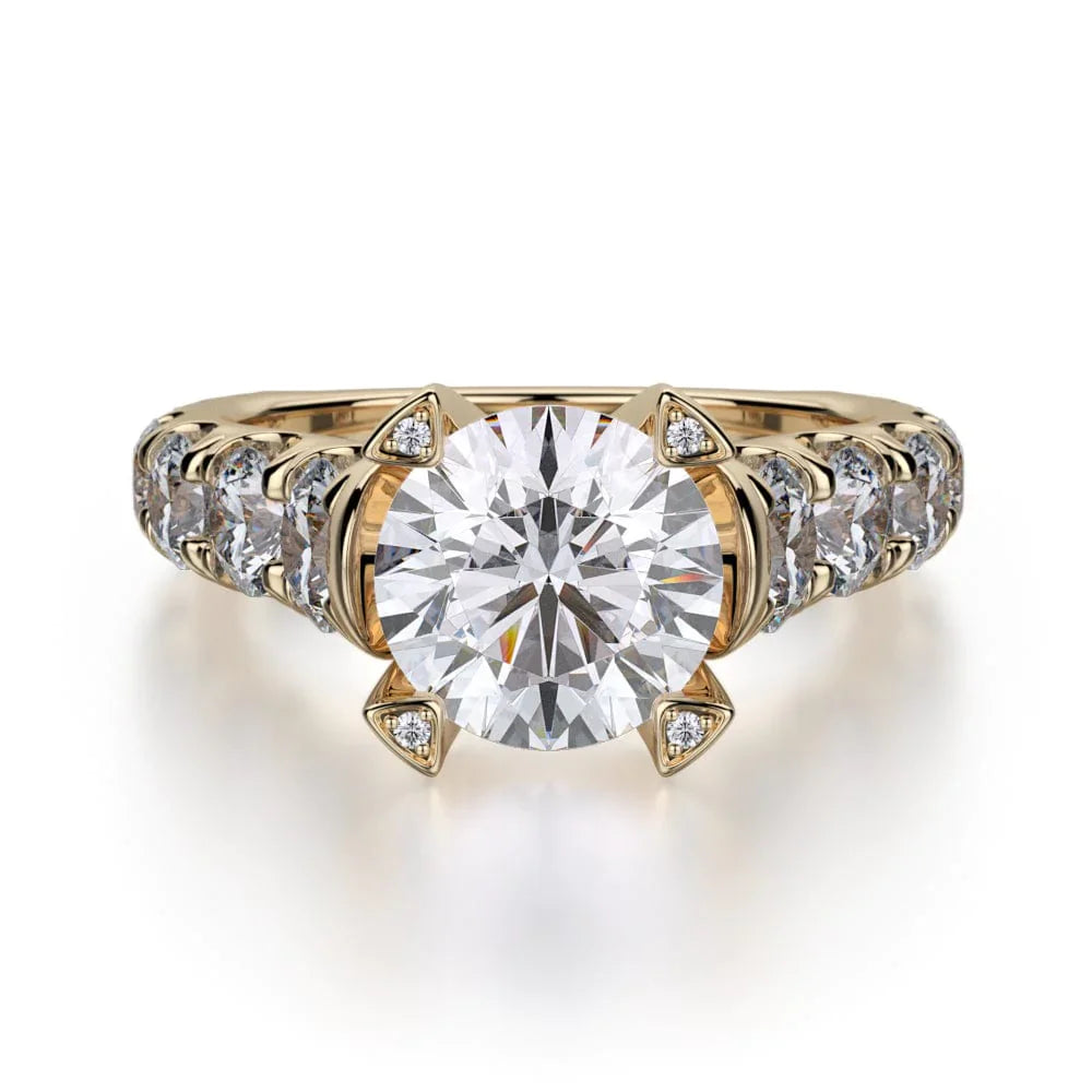 MICHAEL M Engagement Rings 18K Yellow Gold Stella R732-2 R732-YG
