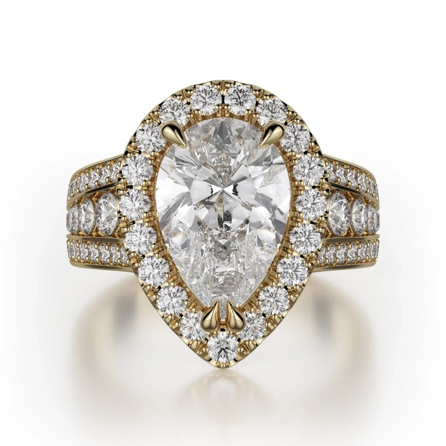 MICHAEL M Engagement Rings 18K Yellow Gold Stella R766-2 R766-2YG