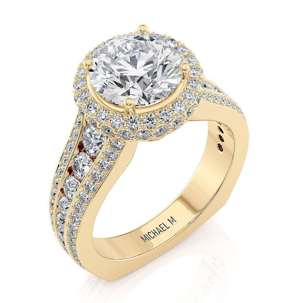 MICHAEL M Engagement Rings 18K Yellow Gold Strada R385-2