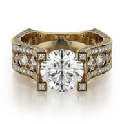 MICHAEL M Engagement Rings 18K Yellow Gold Strada R421-2 R421-2YG