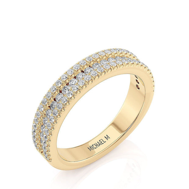 MICHAEL M Engagement Rings 18K Yellow Gold Wedding Band R671B