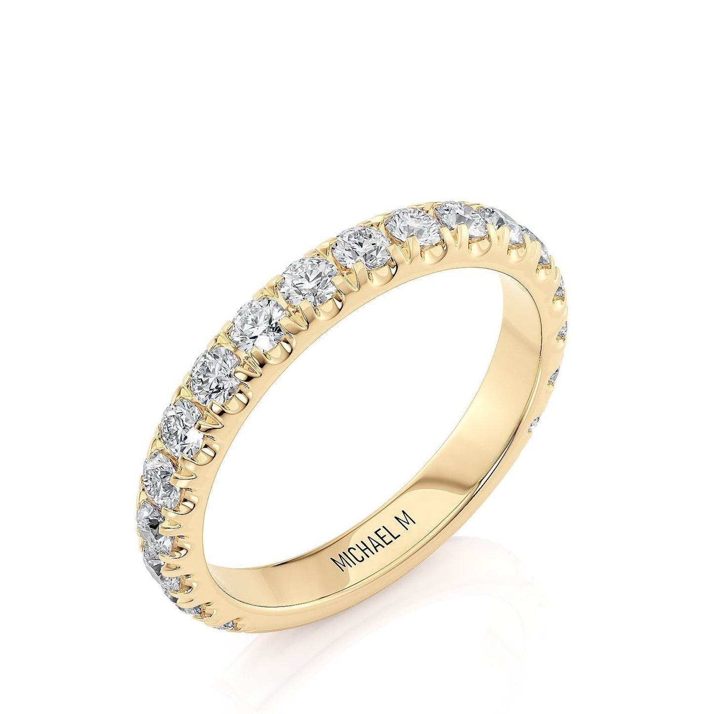 MICHAEL M Engagement Rings 18K Yellow Gold Wedding Band R731B