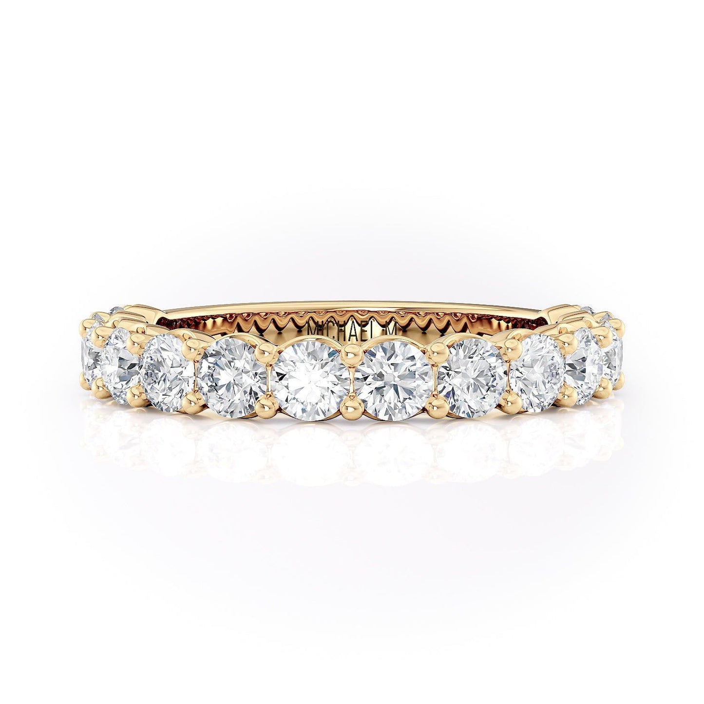 MICHAEL M Engagement Rings 18K Yellow Gold Wedding Band R736B