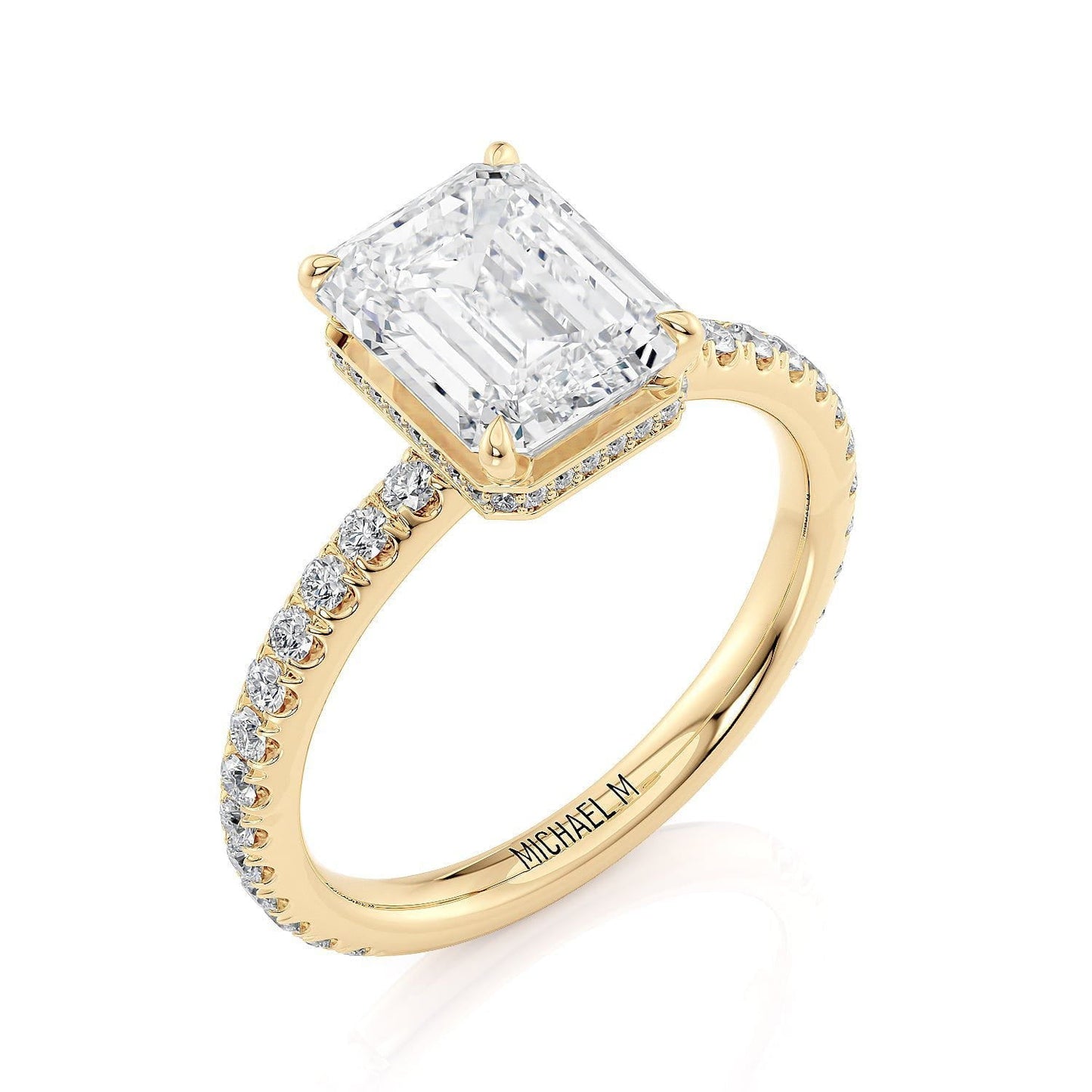 MICHAEL M Engagement Rings CROWN R715-2 Emerald