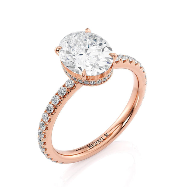 MICHAEL M Engagement Rings Crown R715-2 Oval