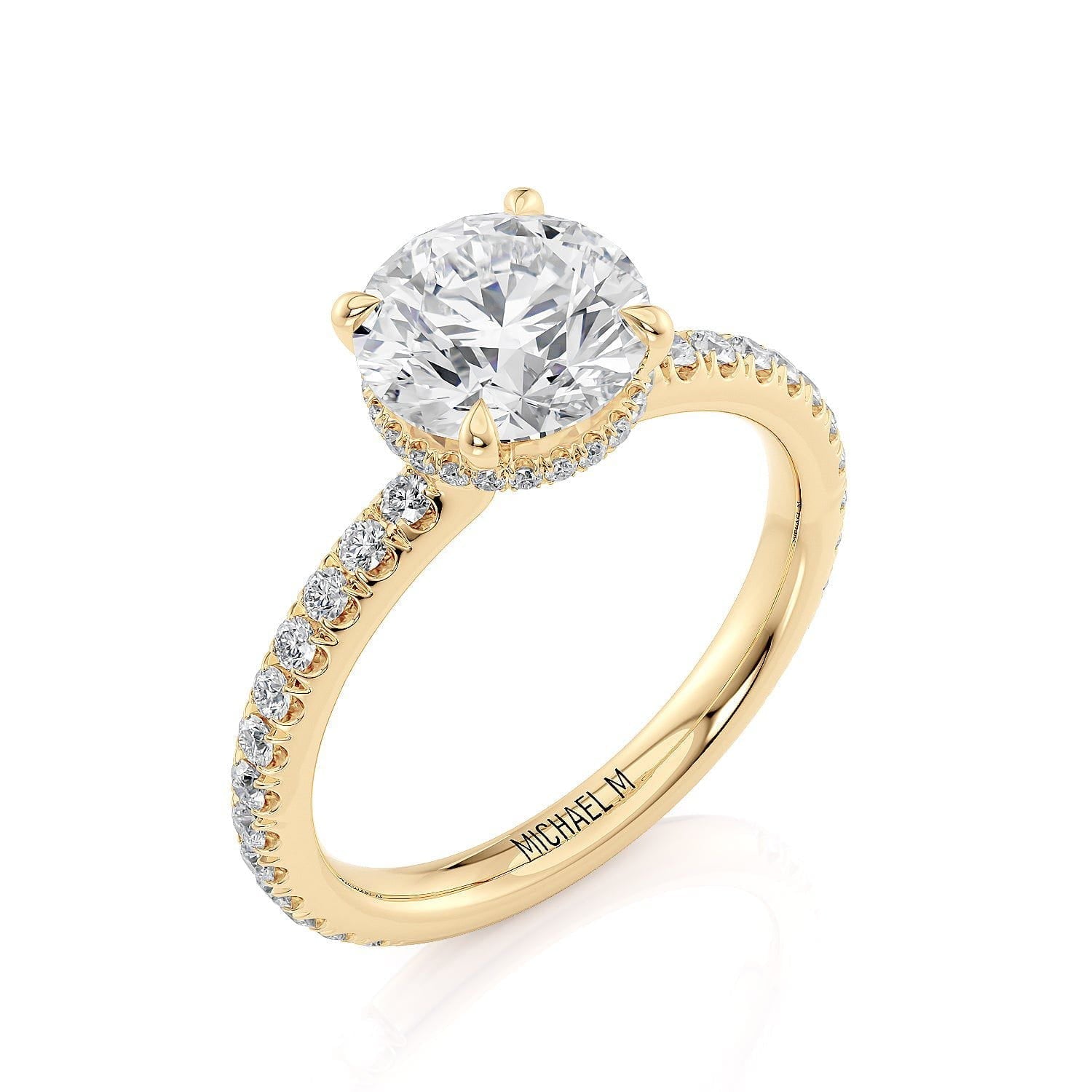 MICHAEL M Engagement Rings Crown R742-1.5