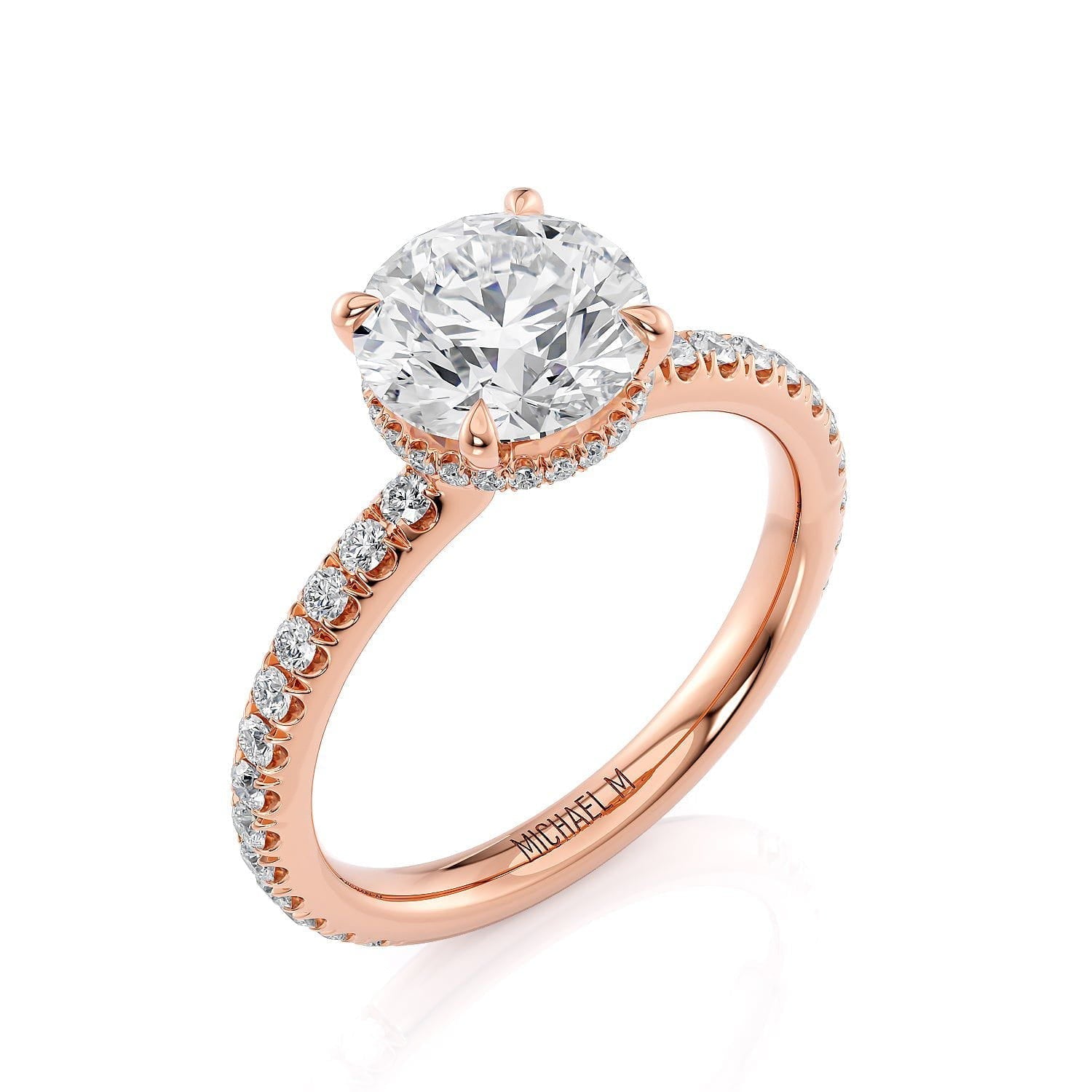 MICHAEL M Engagement Rings Crown R742-1.5