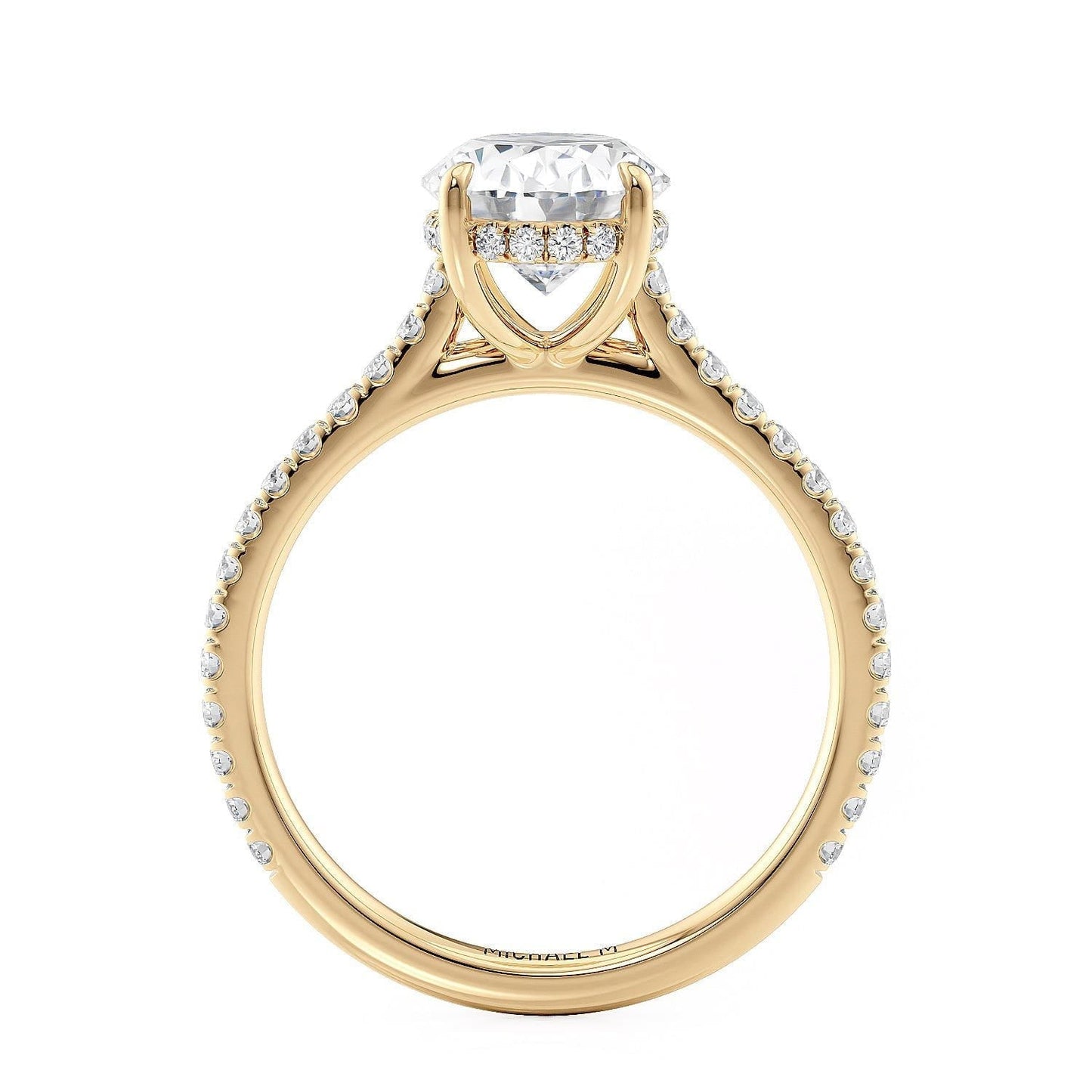 MICHAEL M Engagement Rings Crown R749-2 Oval