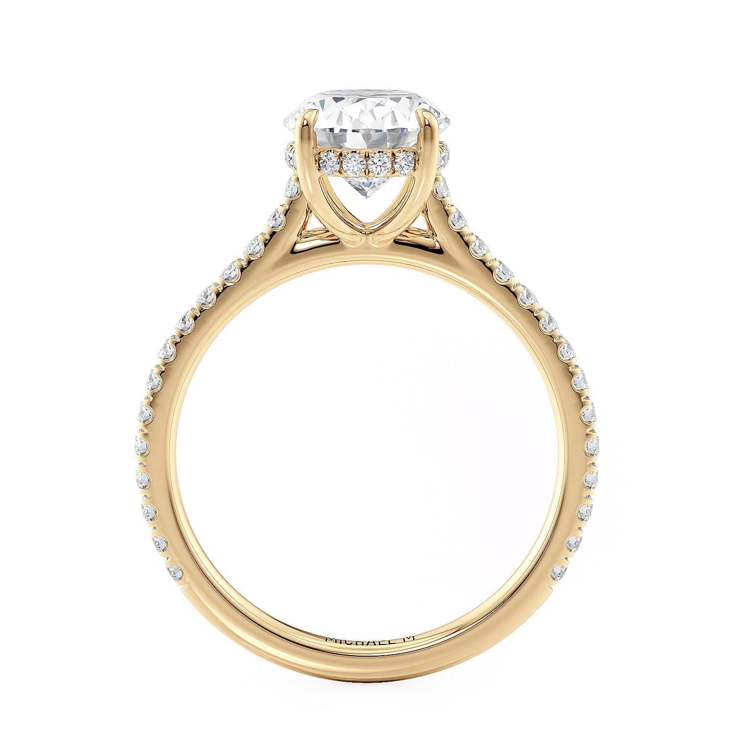 MICHAEL M Engagement Rings Crown R749-2 Oval