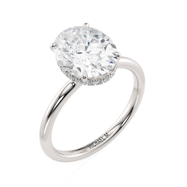 MICHAEL M Engagement Rings Crown R750-3 Oval
