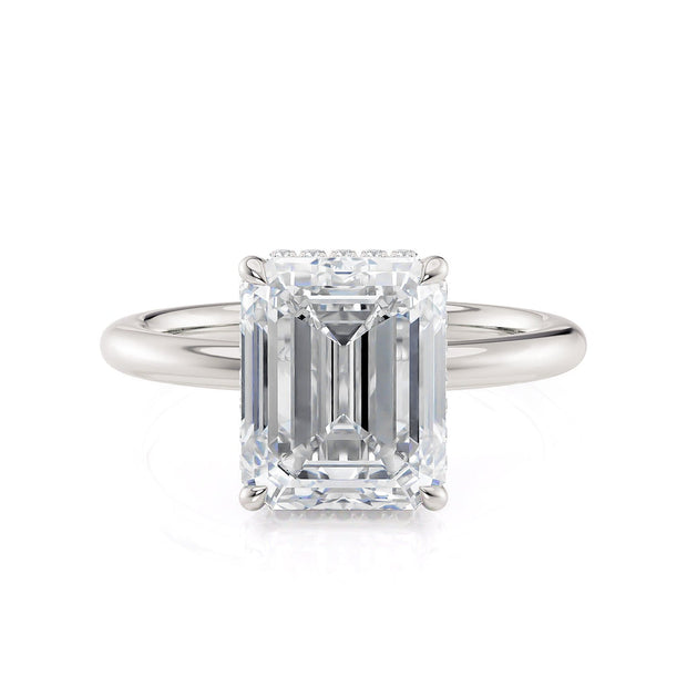 MICHAEL M Engagement Rings CROWN R750-3EM Emerald-Cut Diamond Solitaire
