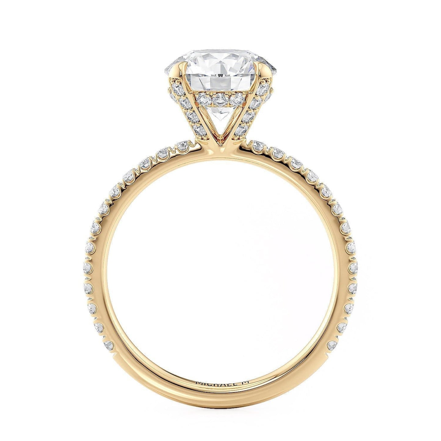 MICHAEL M Engagement Rings Crown R753-2 Round