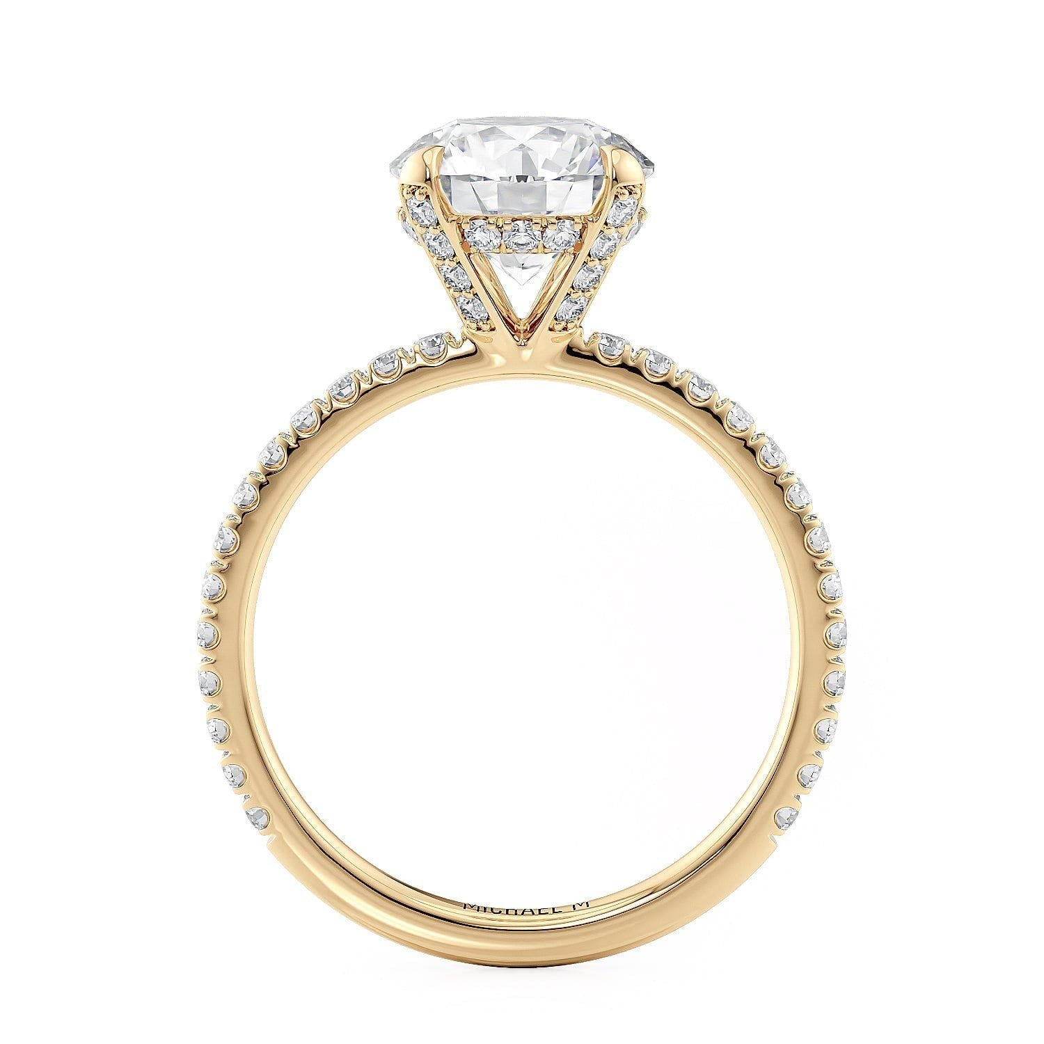MICHAEL M Engagement Rings Crown R753-2 Round