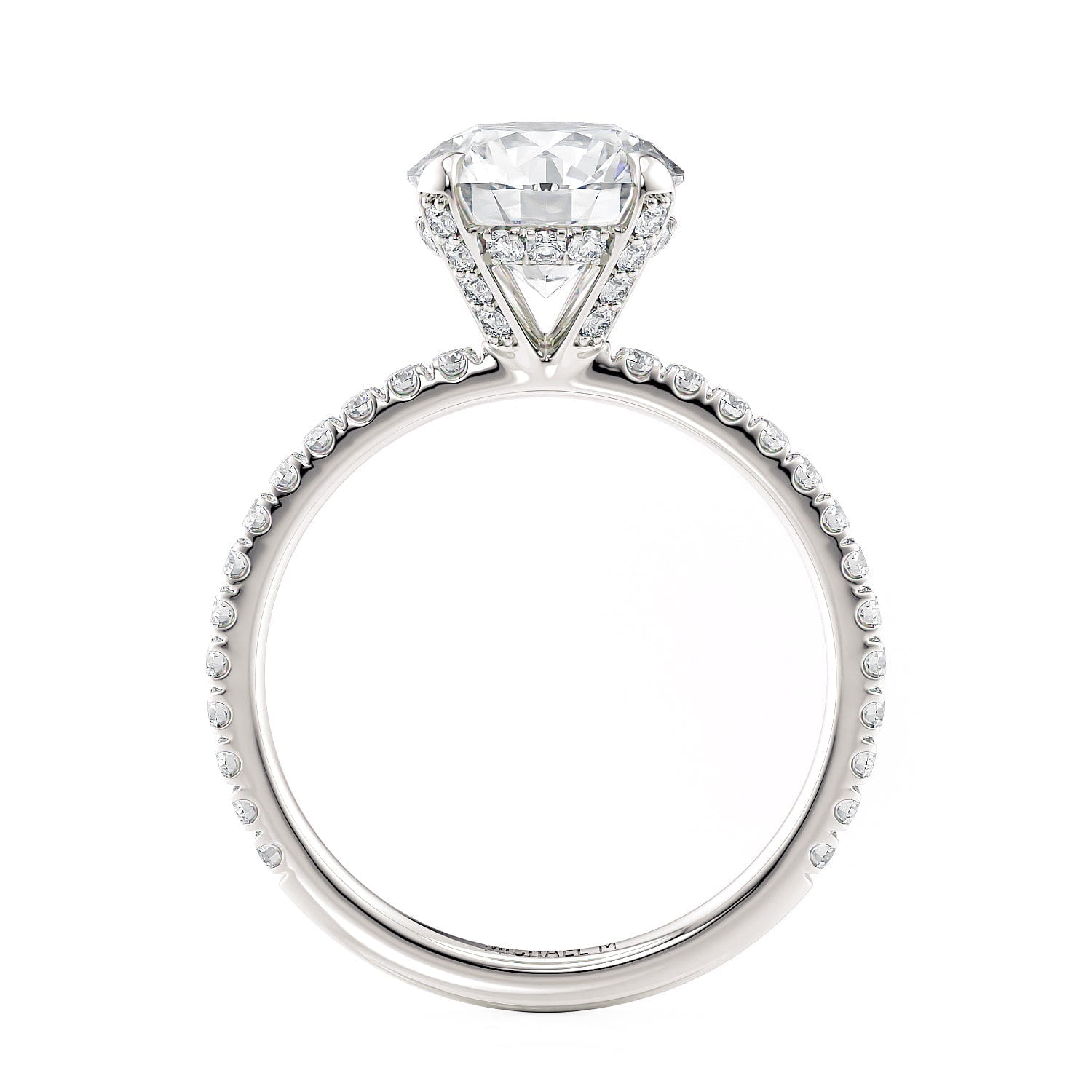 MICHAEL M Engagement Rings Crown R753-2 Round
