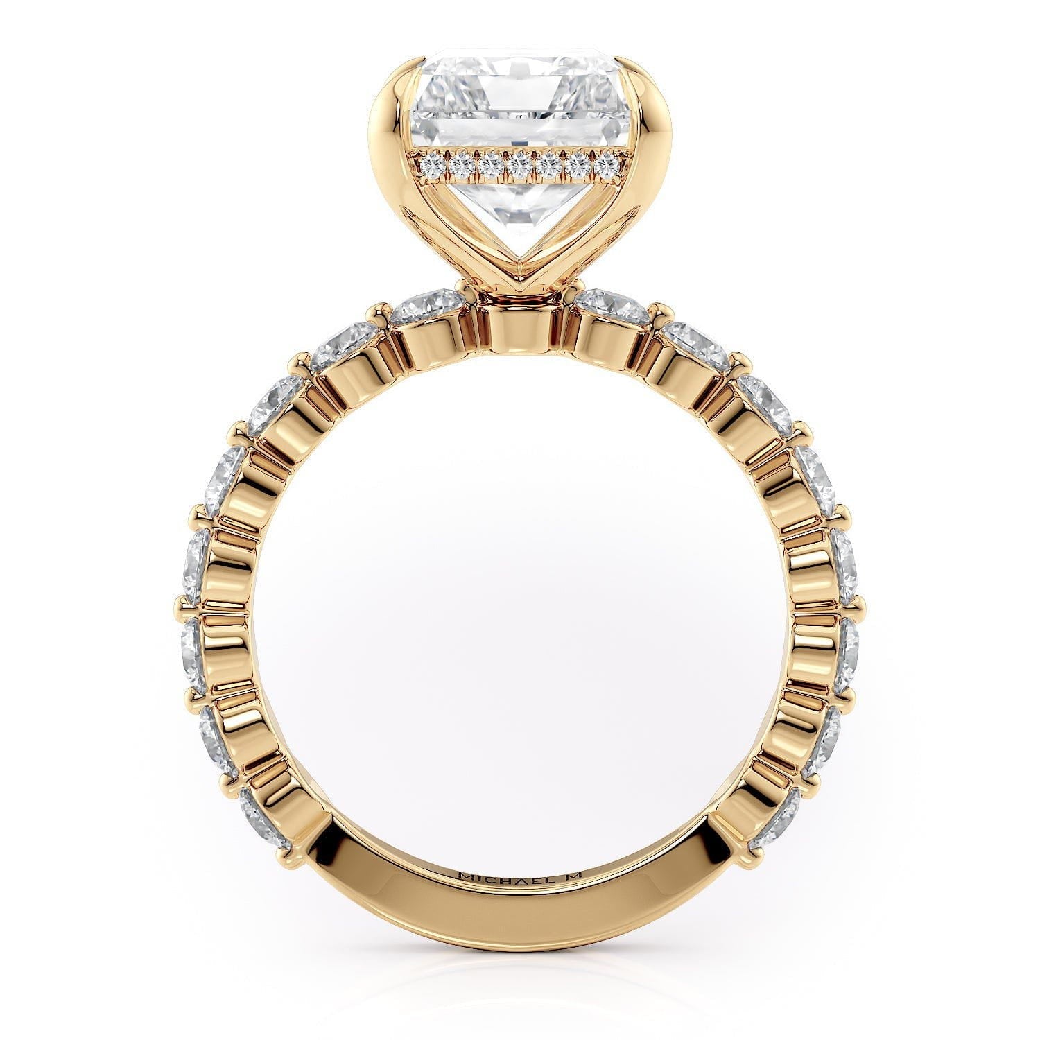 MICHAEL M Engagement Rings Crown R782-3 Radiant