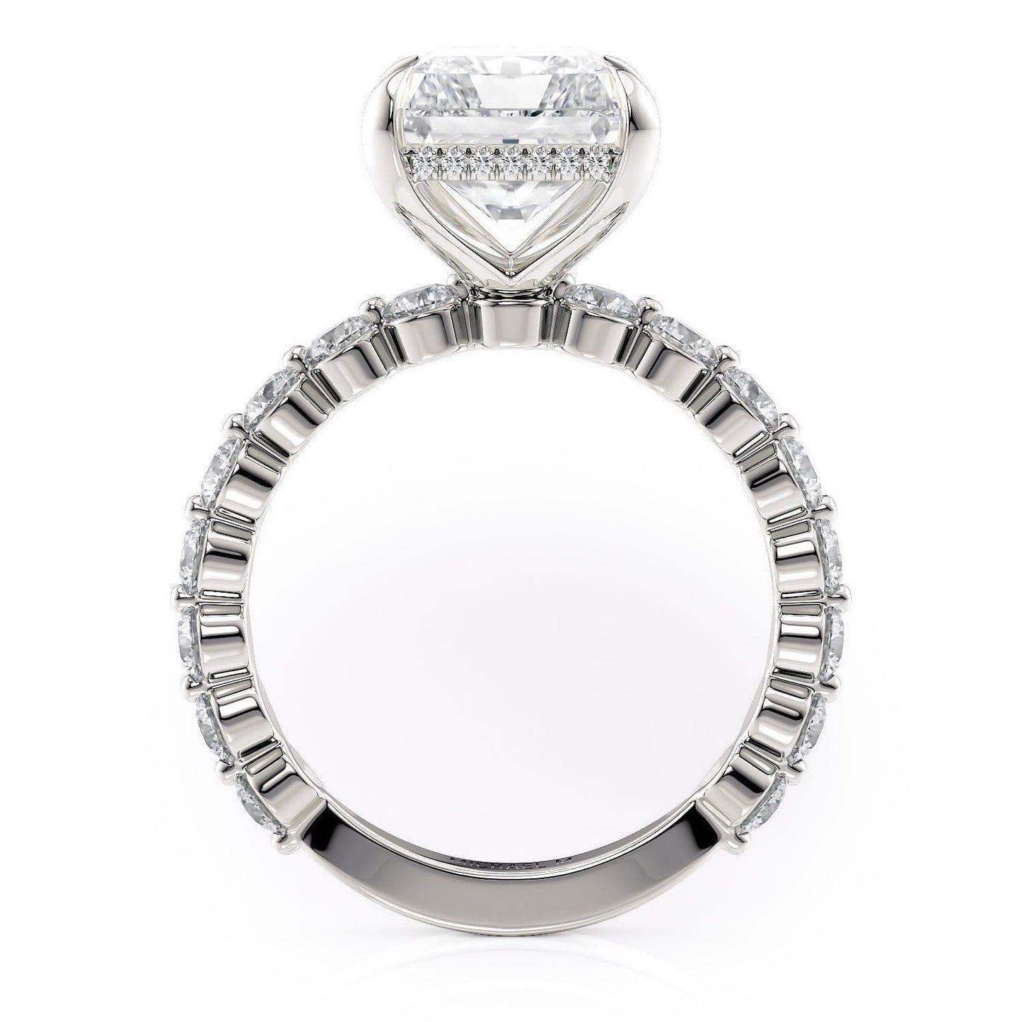 MICHAEL M Engagement Rings Crown R782-3 Radiant