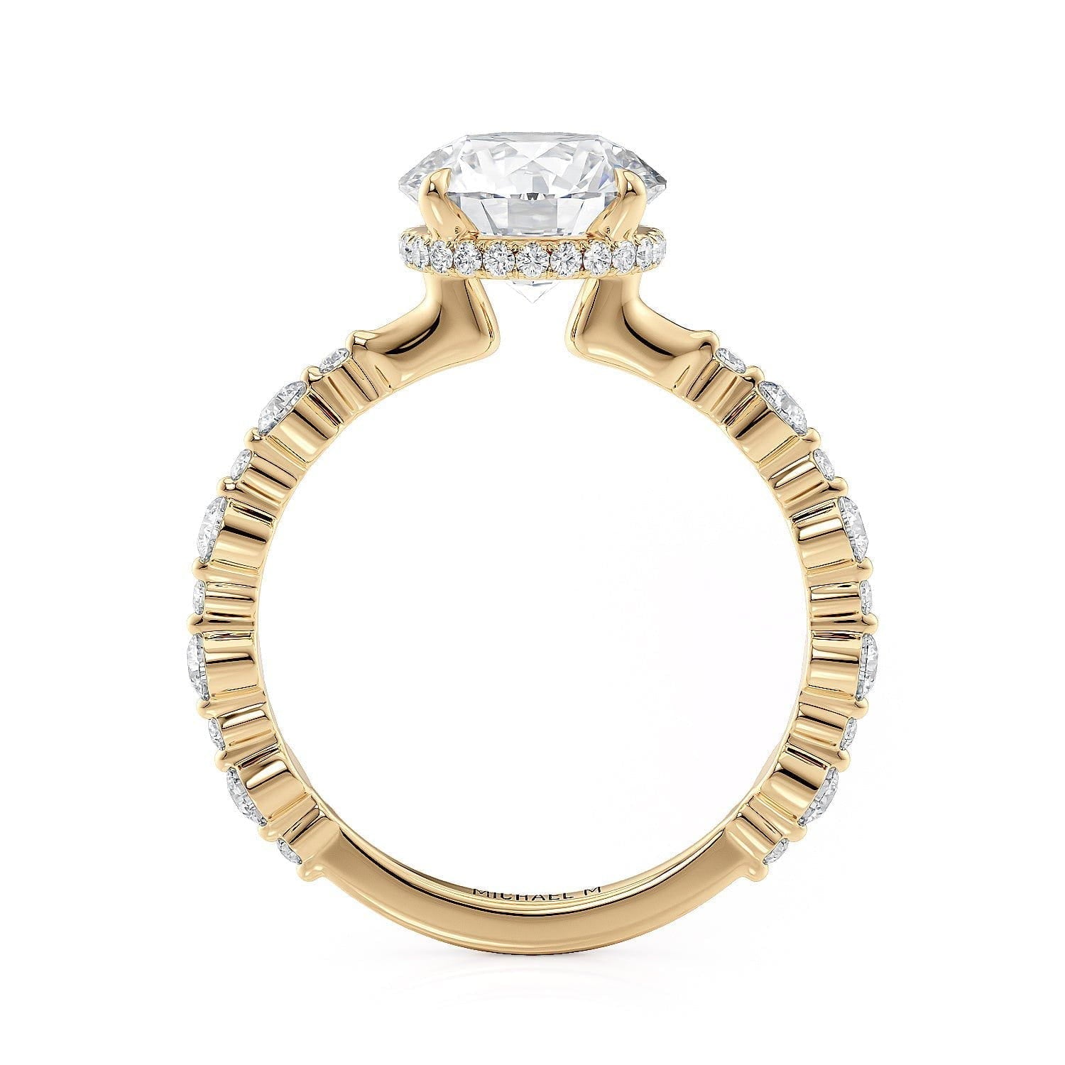 MICHAEL M Engagement Rings Crown R803-2
