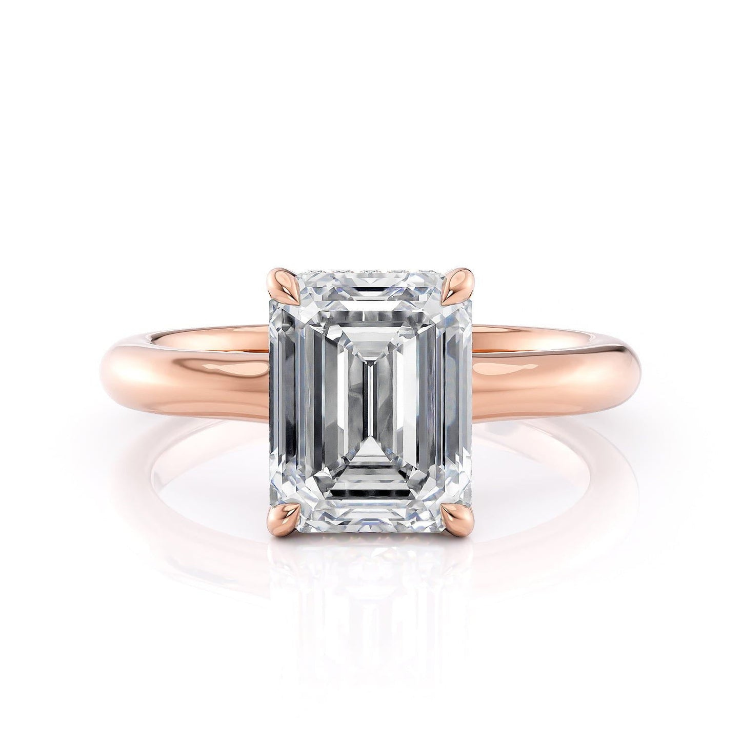 MICHAEL M Engagement Rings Crown R812-3 Emerald