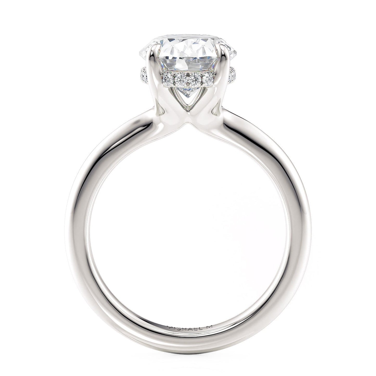 MICHAEL M Engagement Rings Crown R812-3 Oval