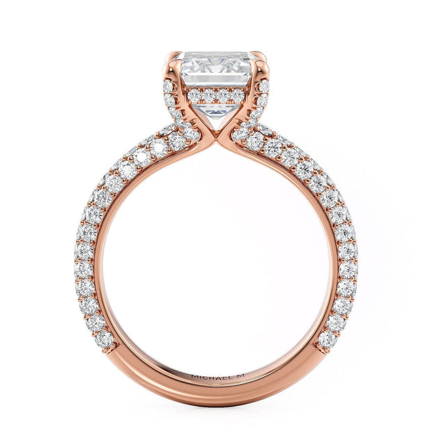 MICHAEL M Engagement Rings Crown R812PV-3 Emerald