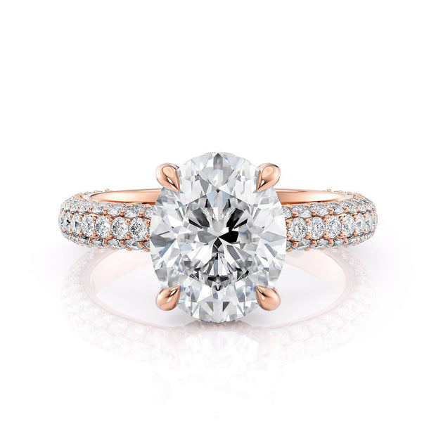 MICHAEL M Engagement Rings Crown R812PV-3 Oval